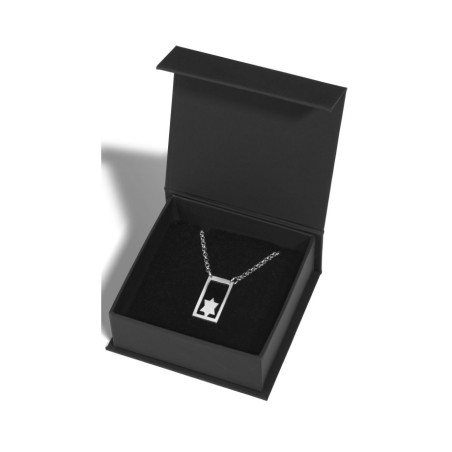 עדי סידלר שרשרת עמיד למים מנירוסטה סט... | תליון יהודי